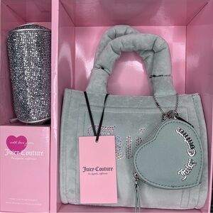 Juicy Couture Cool Blue green 3 piece Set NIB NWT Gift set